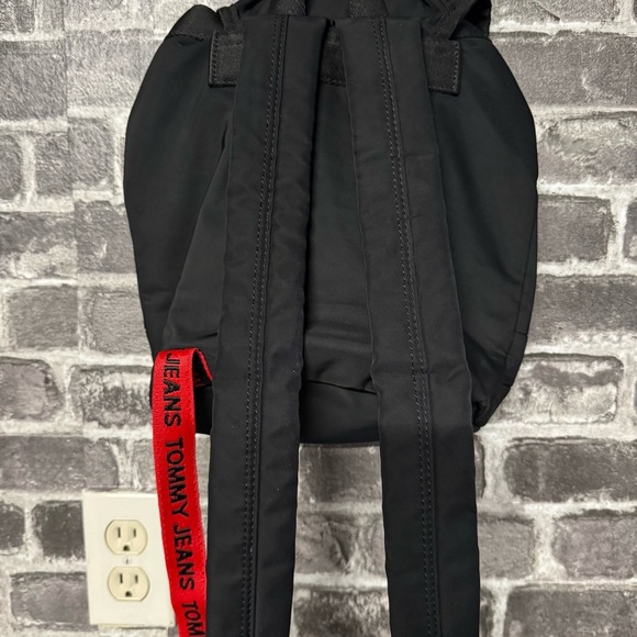 Tommy Jeans Heritage Black Backpack red Spellout small main image 10